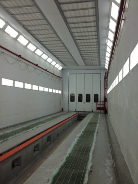 Окрасочно-сушильная камера для электровозов и локомотивов SPK  Окрасочно-сушильная камера для электровозов и локомотивов SPK