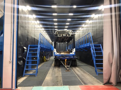 Абразивоструйная камера SPK-30.6.7 для трамвайных вагонов, г. Тверь Абразивоструйная камера SPK-30.6.7 для трамвайных вагонов, г. Тверь