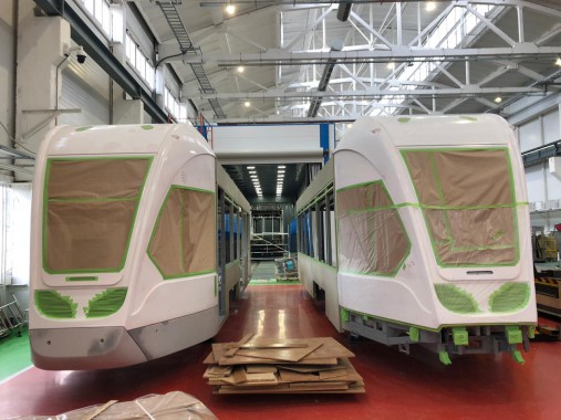 Абразивоструйная камера SPK-30.6.7 для трамвайных вагонов, г. Тверь Абразивоструйная камера SPK-30.6.7 для трамвайных вагонов, г. Тверь