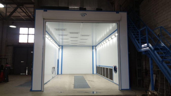 Комплекс подготовки, мойки и окраски поверхности для изделий машиностроительного комплекса, г. В. Луки Комплекс подготовки, мойки и окраски поверхности для изделий машиностроительного комплекса, г. В. Луки