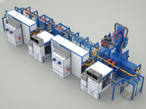 Линия подготовки и покраски SPK для спецтехники