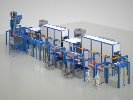 Линия подготовки и покраски SPK для спецтехники