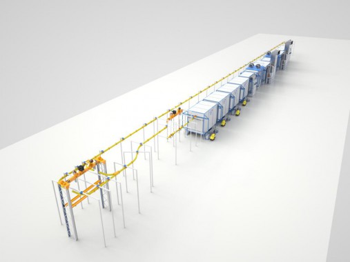 Линия окраски среднегабаритных узлов и деталей SPK Линия окраски среднегабаритных узлов и деталей SPK