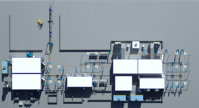 Линия подготовки, покраски и сушки для деталей с/х техники SPK