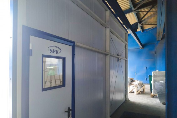 Комплекс проходных камер для дробеструйной очистки поверхности, покраски и сушки SPK, г. Новокузнецк