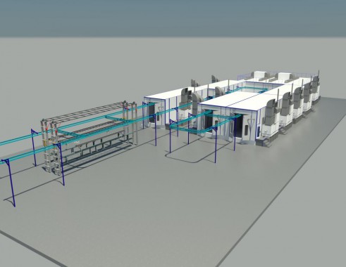 Комплекс окраски рам КАМАЗА SPK Комплекс окраски рам КАМАЗА SPK