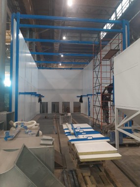 Дробеструйная камера для ж/д транспорта SPK-12.6.6, г. В. Пышма (Свердловская обл.) Дробеструйная камера для ж/д транспорта SPK-12.6.6, г. В. Пышма (Свердловская обл.)