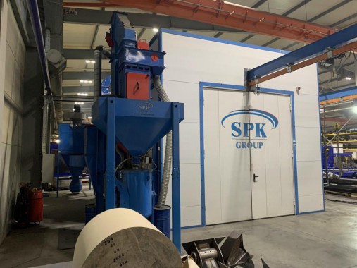 Комплекс подготовки и покраски для деталей с подвесной транспортной системой SPK Комплекс подготовки и покраски для деталей с подвесной транспортной системой SPK