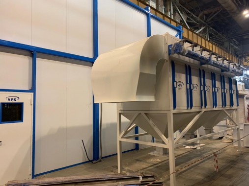 Дробеструйная камера для ж/д транспорта SPK-12.6.6, г. В. Пышма (Свердловская обл.) Дробеструйная камера для ж/д транспорта SPK-12.6.6, г. В. Пышма (Свердловская обл.)