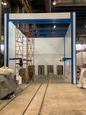 Дробеструйная камера для ж/д транспорта SPK-12.6.6, г. В. Пышма (Свердловская обл.) Дробеструйная камера для ж/д транспорта SPK-12.6.6, г. В. Пышма (Свердловская обл.)