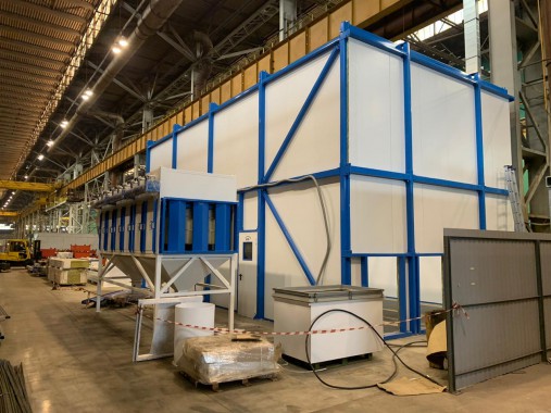 Дробеструйная камера для ж/д транспорта SPK-12.6.6, г. В. Пышма (Свердловская обл.) Дробеструйная камера для ж/д транспорта SPK-12.6.6, г. В. Пышма (Свердловская обл.)