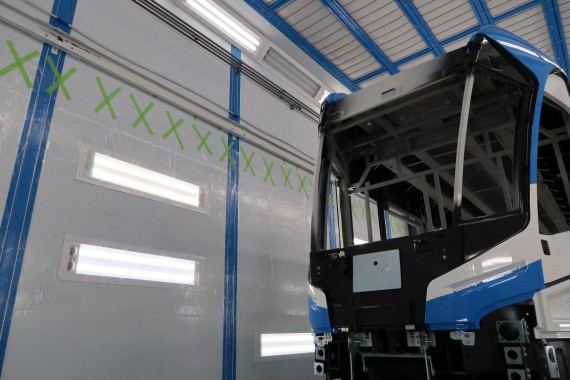 Окрасочно-сушильная камера для трамвайных вагонов SPK-30.6.7 Окрасочно-сушильная камера для трамвайных вагонов SPK-30.6.7