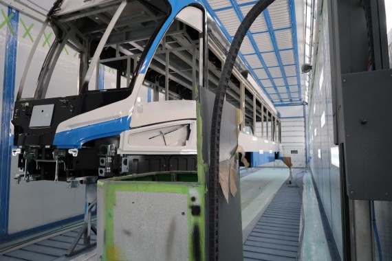 Окрасочно-сушильная камера для трамвайных вагонов SPK-30.6.7 Окрасочно-сушильная камера для трамвайных вагонов SPK-30.6.7