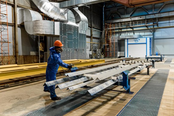 Комплекс подготовки поверхности и окраски для стальных металлоконструкций, Тверская обл.