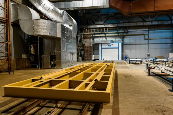 Комплекс подготовки поверхности и окраски для стальных металлоконструкций, Тверская обл.