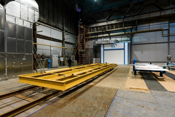 Комплекс подготовки поверхности и окраски для стальных металлоконструкций, Тверская обл.