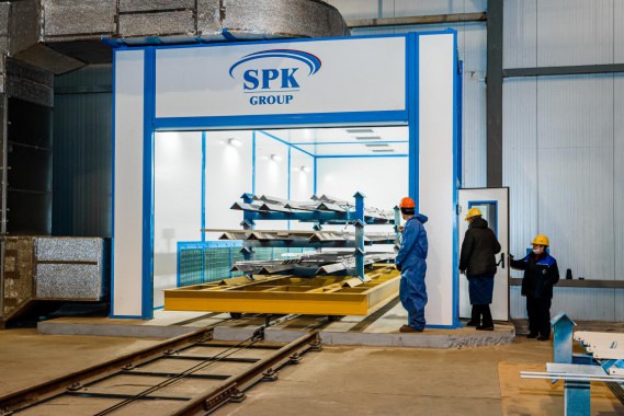 Комплекс подготовки поверхности и окраски для стальных металлоконструкций, Тверская обл.