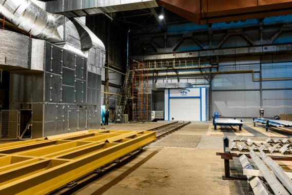 Комплекс подготовки поверхности и окраски для стальных металлоконструкций, Тверская обл.