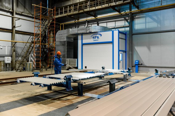 Комплекс подготовки поверхности и окраски для стальных металлоконструкций, Тверская обл.