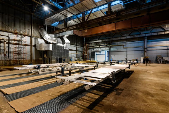 Комплекс подготовки поверхности и окраски для стальных металлоконструкций, Тверская обл.