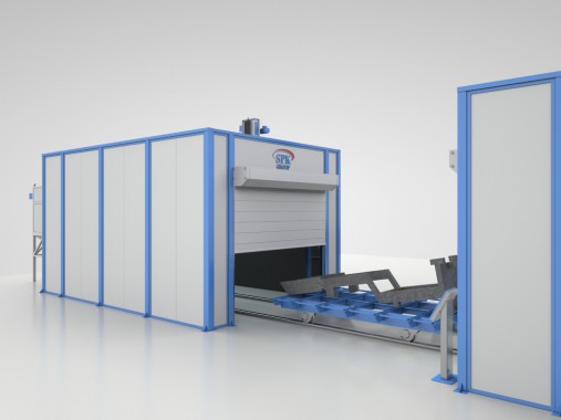 Линия SPK окраски рам тракторов Линия SPK окраски рам тракторов