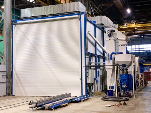 Дробеструйная камера для ж/д транспорта SPK-12.6.6, г. В. Пышма (Свердловская обл.) Дробеструйная камера для ж/д транспорта SPK-12.6.6, г. В. Пышма (Свердловская обл.)