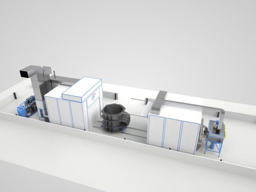 Комплекс оборудования SPK для подготовки и покраски судовых движителей Комплекс оборудования SPK для подготовки и покраски судовых движителей