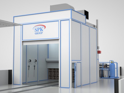 Комплекс оборудования SPK для подготовки и покраски судовых движителей Комплекс оборудования SPK для подготовки и покраски судовых движителей