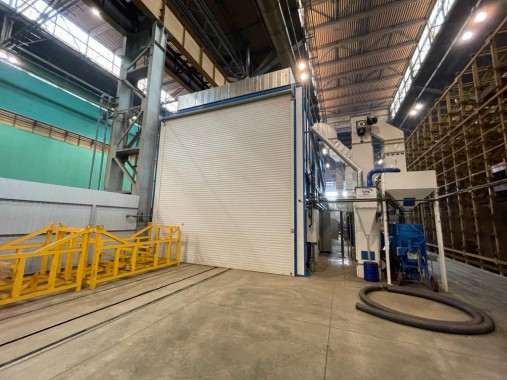 Дробеструйная камера для ж/д транспорта SPK-12.6.6, г. В. Пышма (Свердловская обл.) Дробеструйная камера для ж/д транспорта SPK-12.6.6, г. В. Пышма (Свердловская обл.)