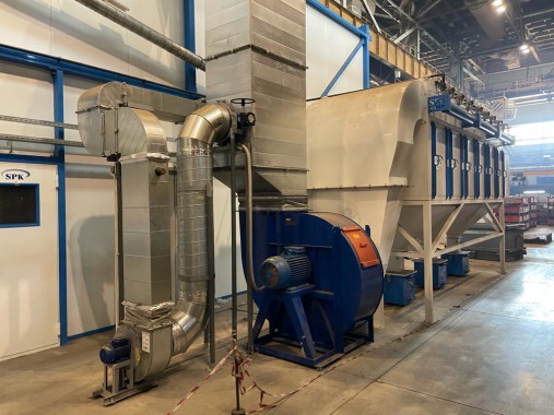 Дробеструйная камера для ж/д транспорта SPK-12.6.6, г. В. Пышма (Свердловская обл.) Дробеструйная камера для ж/д транспорта SPK-12.6.6, г. В. Пышма (Свердловская обл.)