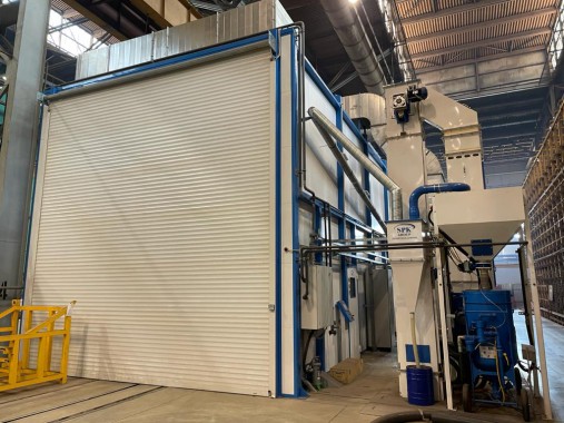 Дробеструйная камера для ж/д транспорта SPK-12.6.6, г. В. Пышма (Свердловская обл.) Дробеструйная камера для ж/д транспорта SPK-12.6.6, г. В. Пышма (Свердловская обл.)