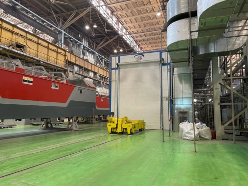 Дробеструйная камера для ж/д транспорта SPK-12.6.6, г. В. Пышма (Свердловская обл.) Дробеструйная камера для ж/д транспорта SPK-12.6.6, г. В. Пышма (Свердловская обл.)