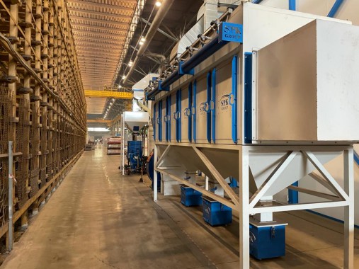 Дробеструйная камера для ж/д транспорта SPK-12.6.6, г. В. Пышма (Свердловская обл.) Дробеструйная камера для ж/д транспорта SPK-12.6.6, г. В. Пышма (Свердловская обл.)