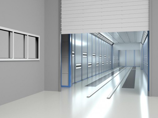 Уличная окрасочно-сушильная камера для крановой техники SPK-40.6.6