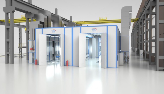 Комплекс подготовки, окраски и проверки герметичности вагонов SPK Комплекс подготовки, окраски и проверки герметичности вагонов SPK