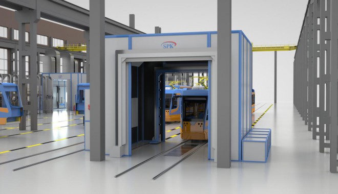 Комплекс подготовки, окраски и проверки герметичности вагонов SPK Комплекс подготовки, окраски и проверки герметичности вагонов SPK