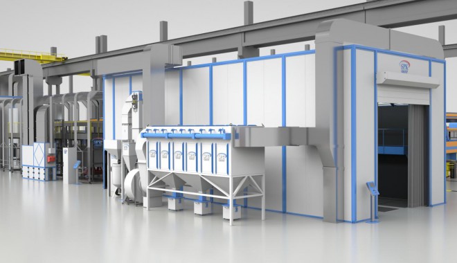 Комплекс подготовки, окраски и проверки герметичности вагонов SPK Комплекс подготовки, окраски и проверки герметичности вагонов SPK