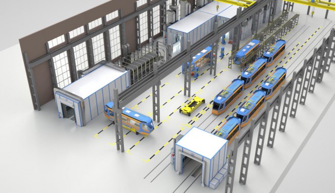 Комплекс подготовки, окраски и проверки герметичности вагонов SPK Комплекс подготовки, окраски и проверки герметичности вагонов SPK