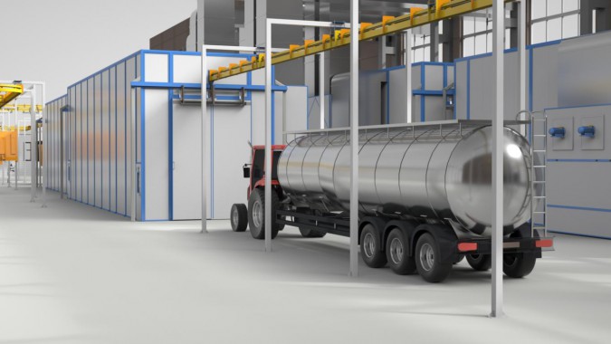 Линия подготовки, покраски для спецтехники SPK Линия подготовки, покраски для спецтехники SPK