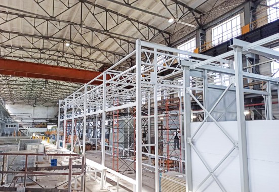 Окрасочно-сушильная камера для локомотивов SPK-P 22.6.5, г. Коломна Окрасочно-сушильная камера для локомотивов SPK-P 22.6.5, г. Коломна