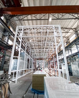 Окрасочно-сушильная камера для локомотивов SPK-P 22.6.5, г. Коломна Окрасочно-сушильная камера для локомотивов SPK-P 22.6.5, г. Коломна