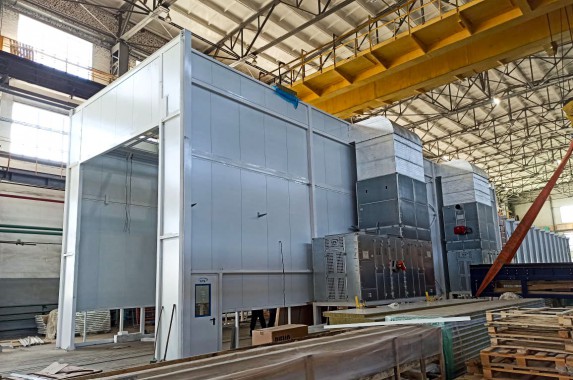 Окрасочно-сушильная камера для локомотивов SPK-P 22.6.5, г. Коломна Окрасочно-сушильная камера для локомотивов SPK-P 22.6.5, г. Коломна