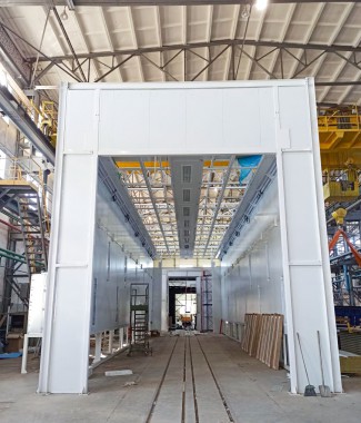 Окрасочно-сушильная камера для локомотивов SPK-P 22.6.5, г. Коломна Окрасочно-сушильная камера для локомотивов SPK-P 22.6.5, г. Коломна