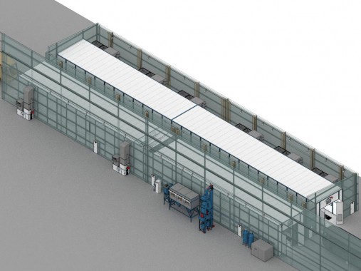 Комплекс подготовки и покраски для трамвайных вагонов SPK