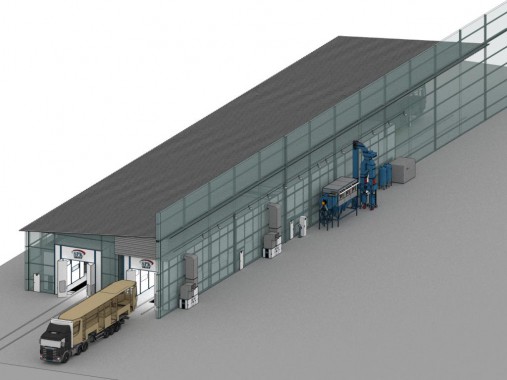 Комплекс подготовки и покраски для трамвайных вагонов SPK