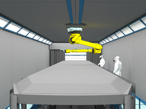 Комплекс подготовки и покраски для трамвайных вагонов SPK