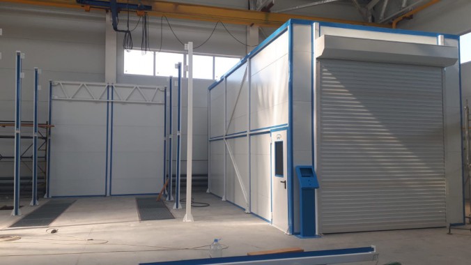 Комплекс из 2-х окрасочно-сушильных камер SPK-6.4.4 и SPK-8.4.4, г. Новосибирск