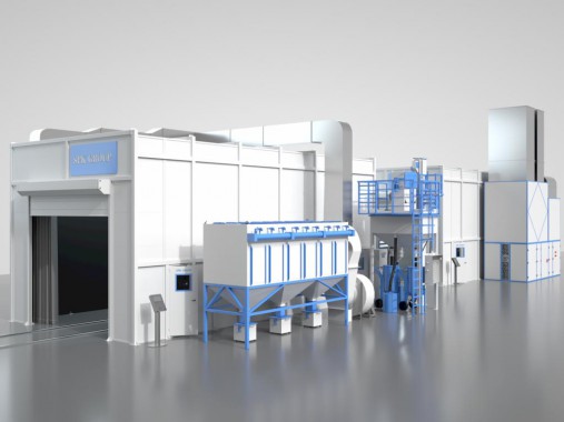 Дробеструйная камера SPK-SBB-12.6.5 для железнодорожной техники Дробеструйная камера SPK-SBB-12.6.5 для железнодорожной техники