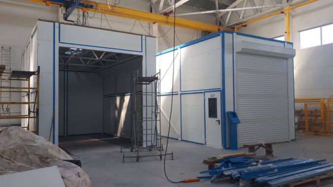 Комплекс из 2-х окрасочно-сушильных камер SPK-6.4.4 и SPK-8.4.4, г. Новосибирск