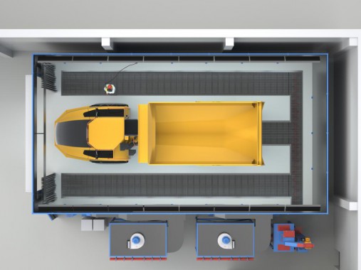 Дробеструйная камера для деталей спецтехники SPK-10.6.5 Дробеструйная камера для деталей спецтехники SPK-10.6.5
